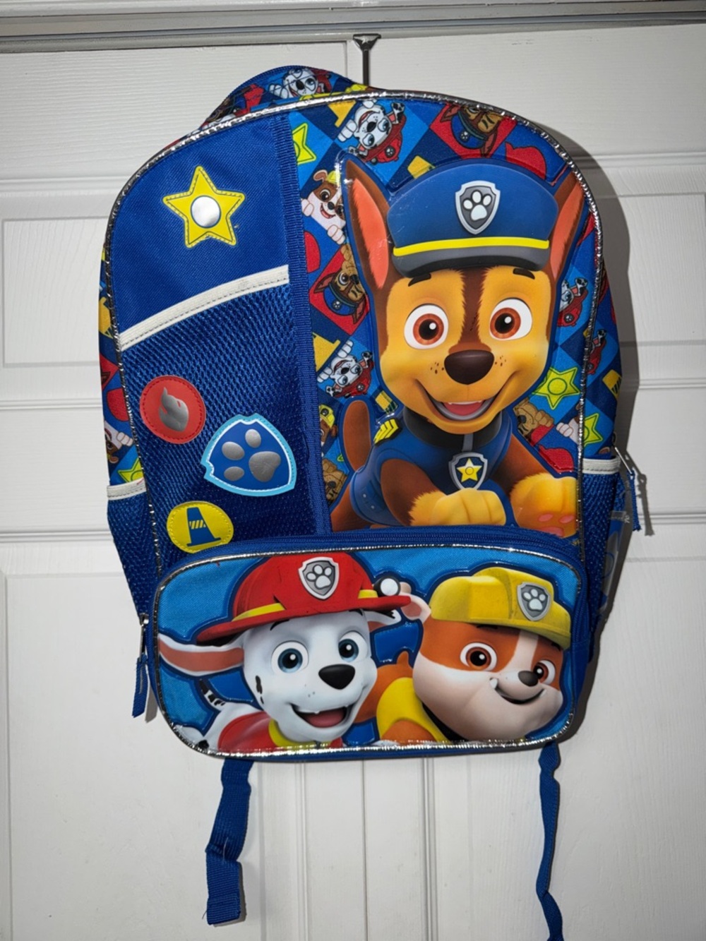 Paw Patrol Kids Backpack - Blue with Multicolor Characters